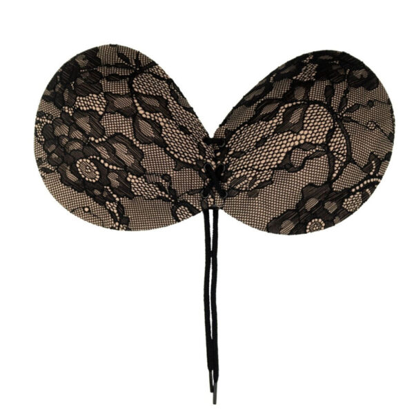 BYE-BRA - SUJETADOR ADHESIVO ENTRELAZADO & BORDADO COPA E - Imagen 4