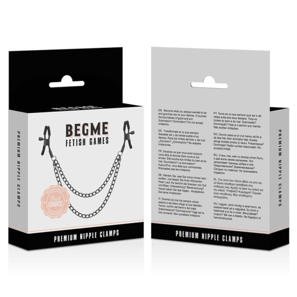 BEGME - RED EDITION PINZAS PEZONES CON CADENA - Imagen 4