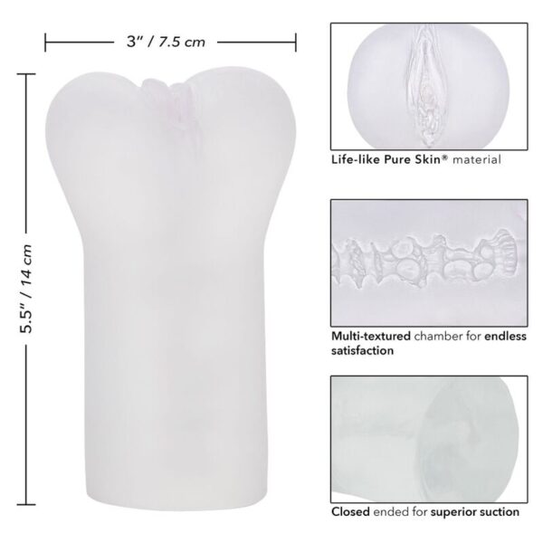 CALEXOTICS - BOUNDLESS VULVA MASTURBADOR TRANSPARENTE - Imagen 4