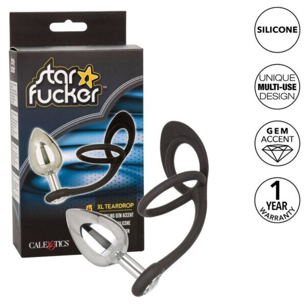 CALEXOTICS - STAR FUCKER XL TEARDROP PLUG - Imagen 2