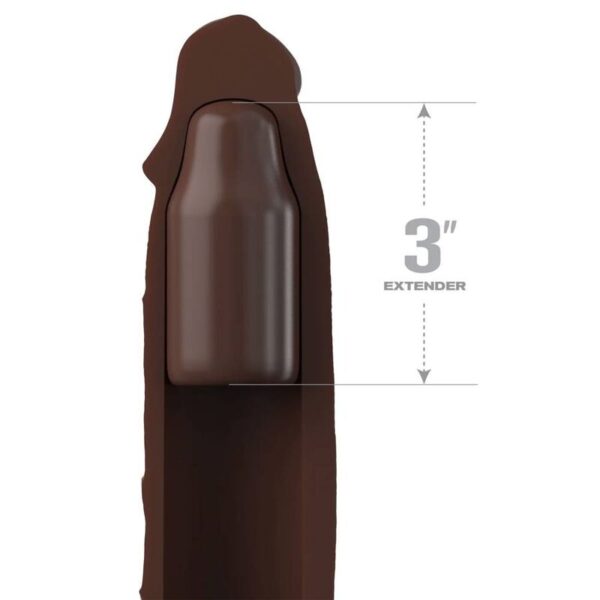 FANTASY X- TENSIONS - PIPEDREAMS EXTENSION W STRAP 17,78 CM BROWN - Imagen 2