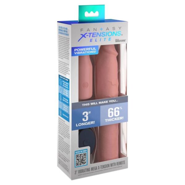 FANTASY X- TENSIONS - PIPEDREAMS SLEEVE 22,86 CM + 7,62 CM PLUG REMOTE SKIN - Imagen 3