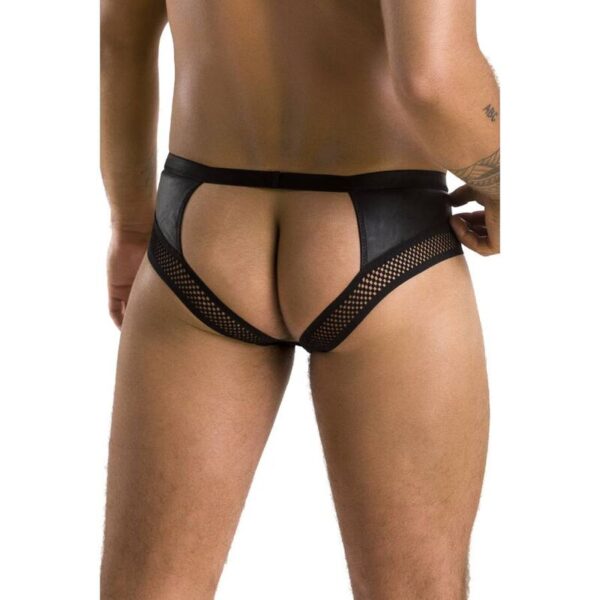 PASSION - 030 SLIP ABIERTO TOM NEGRO S/M - Imagen 4