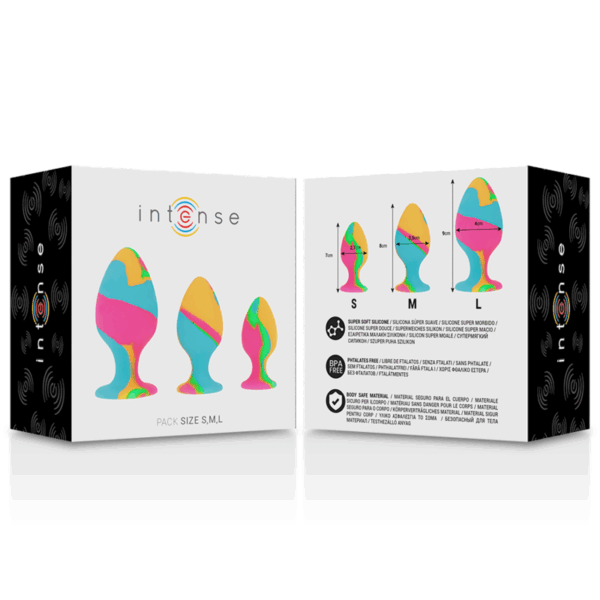 INTENSE - SET PLUG SILICONA MULTICOLOR - Imagen 4