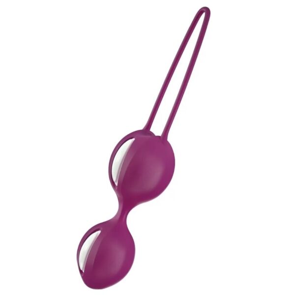 FUN FACTORY - SMARTBALLS DUO BOLAS PELVICAS BLANCO/UVA - Imagen 2