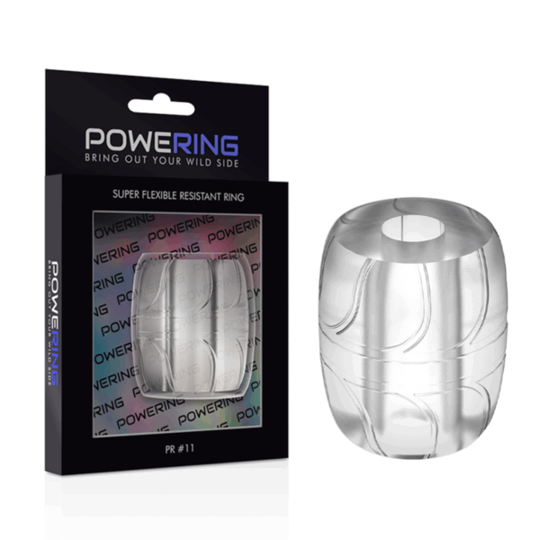 POWERING - SUPER FLEXIBLE Y RESISTENTE ANILLO PENE 5 CM PR11 CLEAR - Imagen 2