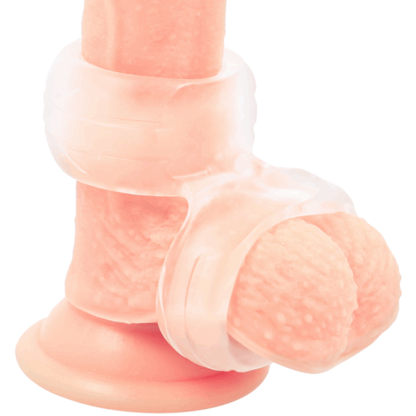 POWERING - SUPER FLEXIBLE Y RESISTENTE ANILLO PENE DOBLE PR09 CLEAR - Imagen 4