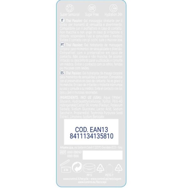 CONTROL - 2 EN 1 MASSAGE & PLEASURE THAI PASSION 200 ML - Imagen 2