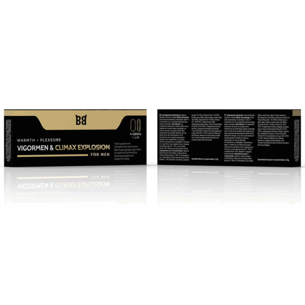 BLACK BULL - VIGORMEN & CLIMAX EXPLOSION MAYOR PLACER PARA HOMBRE 4 CÁPSULAS - Imagen 3