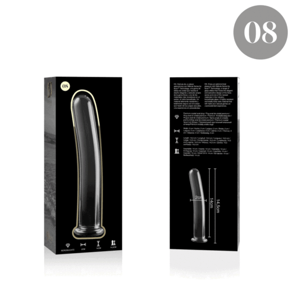 NEBULA SERIES BY IBIZA - MODELO 8 DILDO CRISTAL TRANSPARENTE 14.5 CM -O- 2 CM - Imagen 4