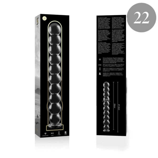 NEBULA SERIES BY IBIZA - MODELO 22 DILDO CRISTAL TRANSPARENTE 21.5 CM -O- 2.5 CM - Imagen 4