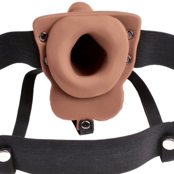 FETISH FANTASY SERIES - ARNÉS AJUSTABLE PENE REALÍSTICO CON TESTÍCULOS RECARGABLE Y VIBRADOR 15 CM - Imagen 4