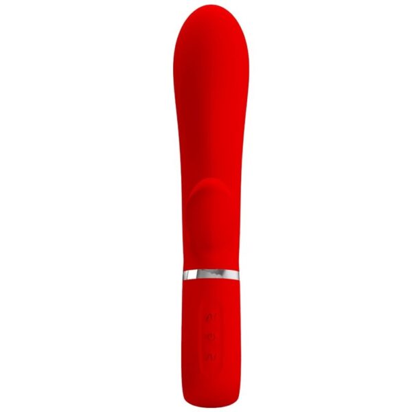 PRETTY LOVE - THOMAS VIBRADOR PUNTO G MULTIFUNCIÓN ROJO - Imagen 2