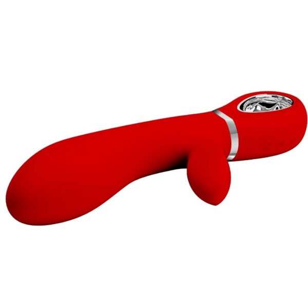 PRETTY LOVE - THOMAS VIBRADOR PUNTO G MULTIFUNCIÓN ROJO - Imagen 4