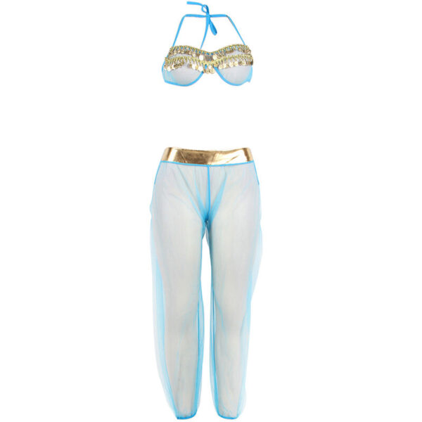 SUBBLIME - SET DE LENCERIA INDIA STYLE AZUL L/XL - Imagen 4