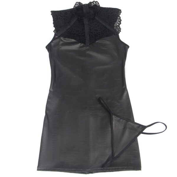 SUBBLIME - VESTIDO SEXY DE CUERO L/XL - Imagen 4