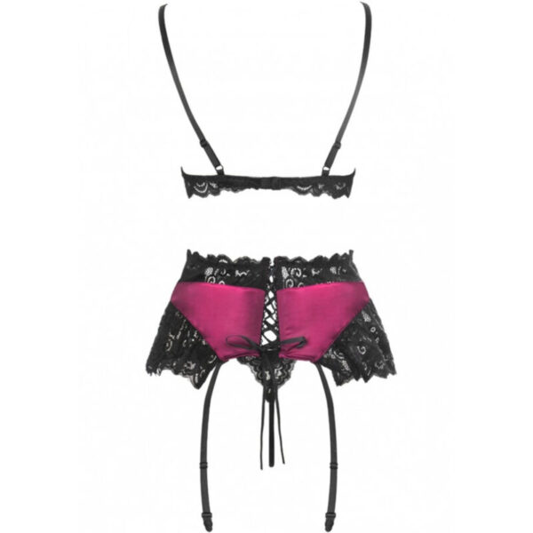 LIVCO CORSETTI FASHION - NAHIR LC 20214 SUJETADOR + PANTY + LIGUERO L/XL - Imagen 3