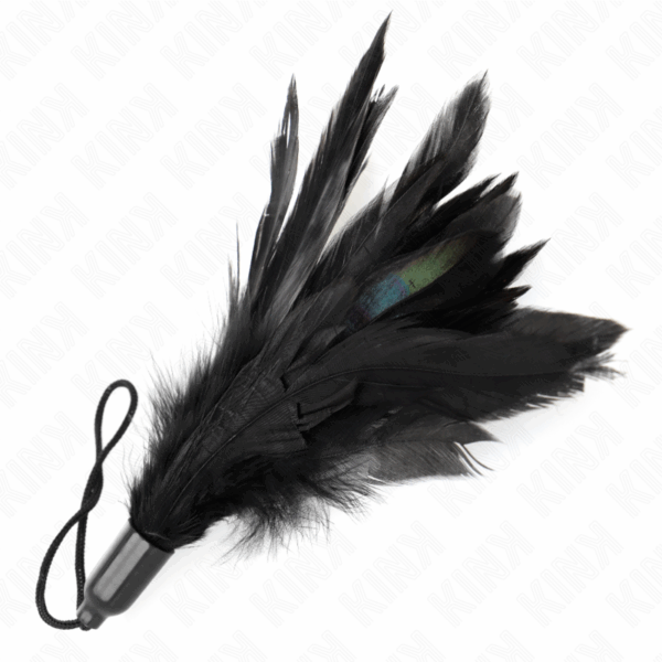 KINK - PLUMAS PARA COSQUILLAS CON MANGO DE CUERDA BASE DE PLÁSTICO 15 CM - Imagen 4