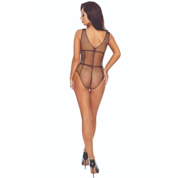 PASSION - BS114 BODYSTOCKING REJILLA NEGRO - Imagen 2