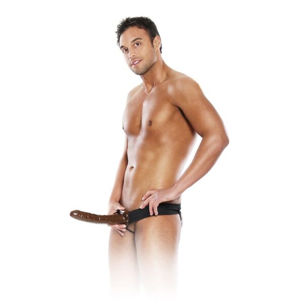 FETISH FANTASY SERIES - ARNÉS HUECO AJUSTABLE CHOCOLATE 22 CM - Imagen 2