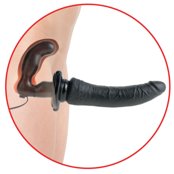 FETISH FANTASY SERIES - SERIES DELUXE ARNÉS VIBRADOR PENETRIS NEGRO - Imagen 4