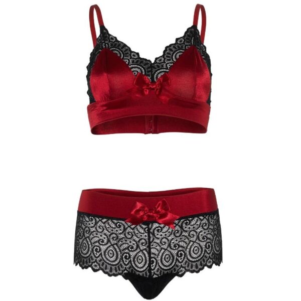 LEG AVENUE - SET DOS PIEZAS ROJO Y NEGRO S/M - Imagen 4