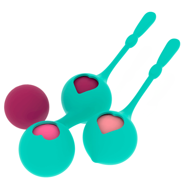 SET DEVA RITUAL ENTRENAMIENTO PELVICO VERDE AQUA - Imagen 4