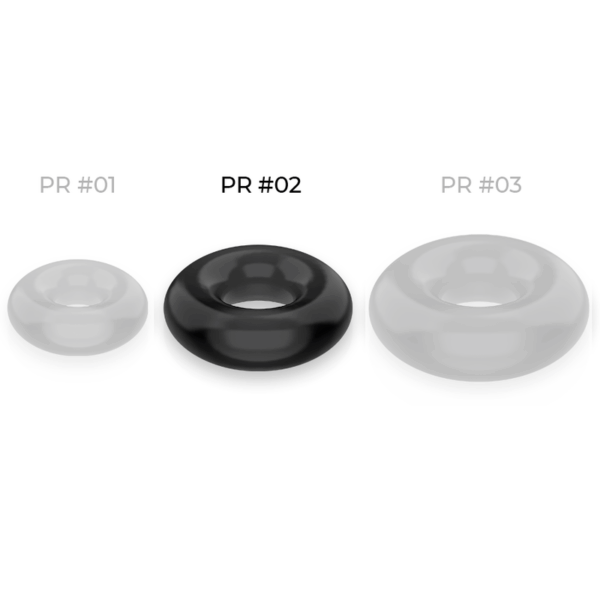 POWERING - SUPER FLEXIBLE Y RESISTENTE ANILLO PENE  4.5CM NEGRO - Imagen 4