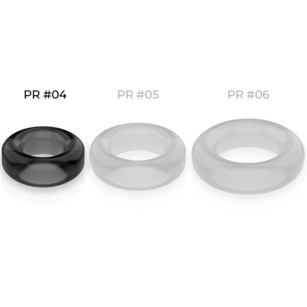 POWERING - SUPER FLEXIBLE Y RESISTENTE ANILLO PENE  3.8CM PR04 NEGRO - Imagen 4