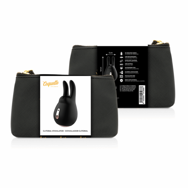 COQUETTE CHIC DESIRE - ESTIMULADOR CLÍTORIS NEGRO / GOLD CONEJO - Imagen 2