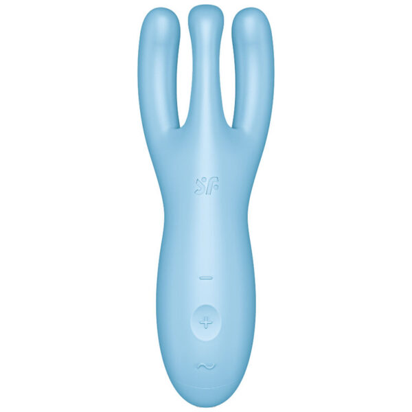 SATISFYER - THREESOME 4 VIBRADOR APP AZUL - Imagen 2