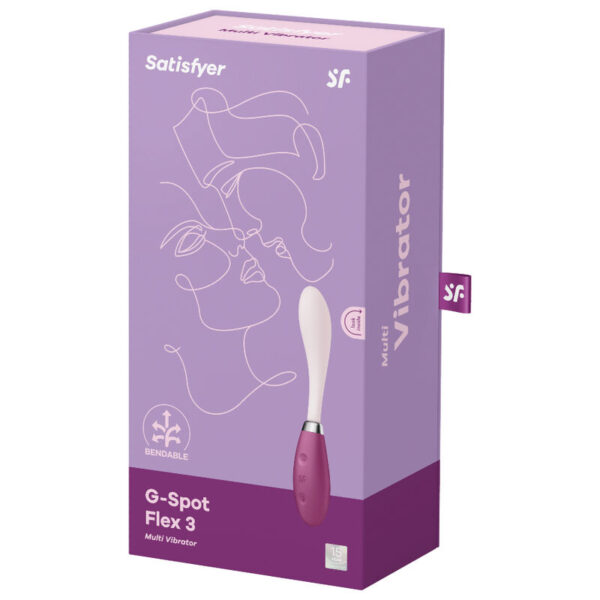 SATISFYER - G-SPOT FLEX 3 MULTI VIBRADOR ROJO - Imagen 4