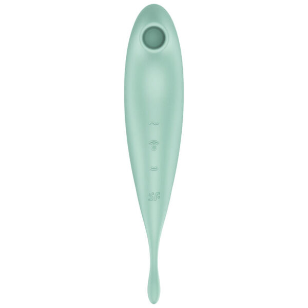 SATISFYER - TWIRLING PRO+ ESTIMULADOR Y VIBRADOR APP VERDE - Imagen 2