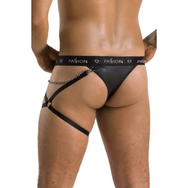 PASSION - 058 TANGA BILL NEGRO L/XL - Imagen 4