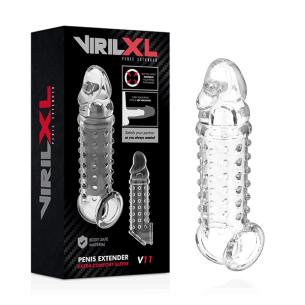 VIRILXL - EXTENSION Y FUNDA  DE PENE  V11 TRANSPARENTE - Imagen 2