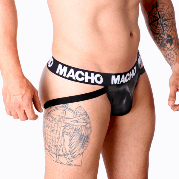 MACHO - MX25NC JOCK CUERO NEGRO M - Imagen 2