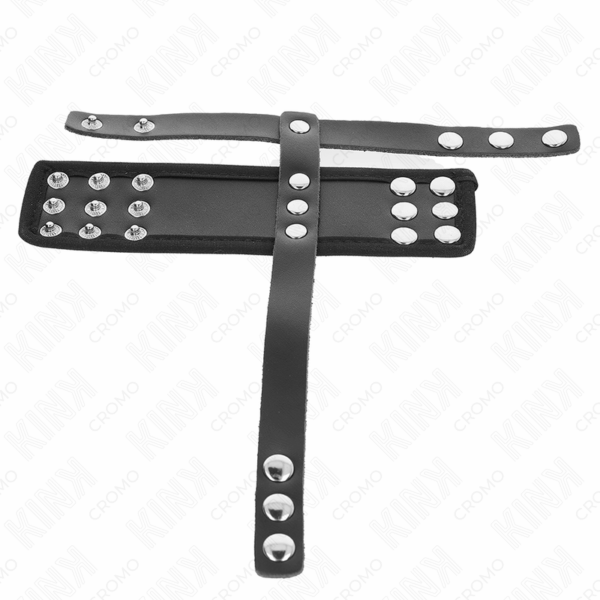 KINK - ANILLO JAULA PENE CUERO CON CORREA DIVISORIA DE BOLAS RECUBIERTO AJUSTABLE - Imagen 4